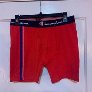 Champion Red Boxer Brief Large New